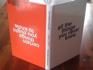 Image of all the things you never knew/certain things you ought to know by Amber L. Carter (hardcover)