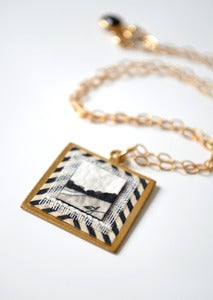 Image of "Loretta" Fine Art Collage Necklace
