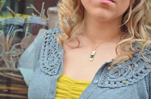 Image of "Elsie" Fine Art Collage Necklace