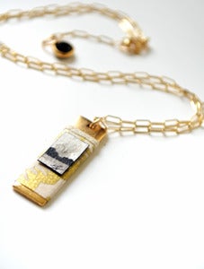 Image of "Vera" Fine Art Collage Necklace