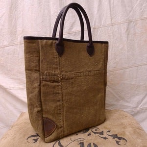 Image of Reclaimed Tent Canvas Rope Handle Tote