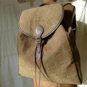 Image of Reclaimed Tent Canvas Rucksack