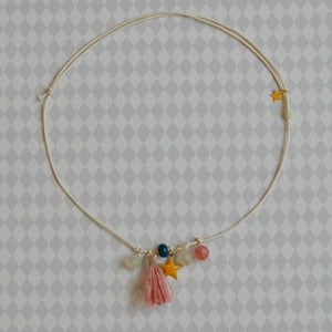 Image of collar borla y cuentas I