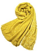 Image of Polka Dot Scarf -Chartreuse