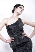 Image of Sparkle Paneled Dress with side Pocket
