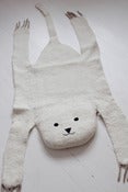 Image of Tapis ours blanc en feutrine ♥