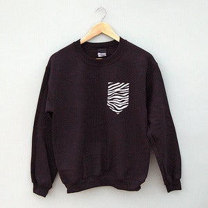 Image of Zebra Pocket Sweatshirt by Patch Apparel 