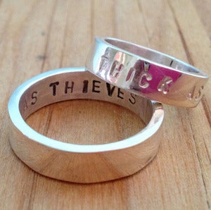 Image of thick as thieves - friendship, promise or wedding bands