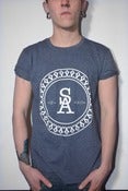 Image of Crest Tee Heather Navy - Men's