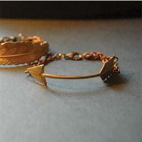 Image of Brass Arrow Bracelet by Larissa Loden