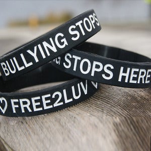 Image of FREE2LUV/BULLYING STOPS HERE Wristband