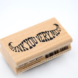 Image of Thank You Very Much Mustache Stamp