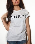Image of Varsity Tee White - Womans