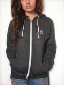 Image of SA Crest Zip Hoodie Grey - Woman's