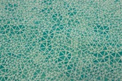 Image of Tela gego turquesa - algodón orgánico