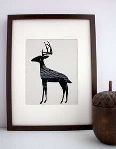 Image of Winter Deer Illustration: Antler Animals Series