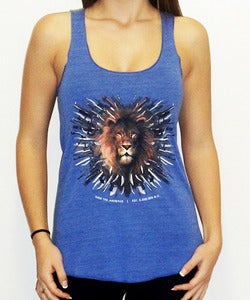 Image of Girls | Lion Maim | Eco Blend Tank Top | True Royal