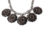 Image of Carved Multi-Flower Resin Necklace by Hotcakes Designs