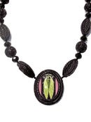 Image of Insect Carved Resin Necklace by Hotcakes Designs