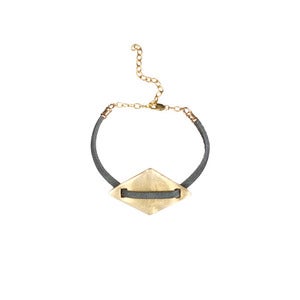 Image of Threaded Bronze Amulet Bracelet - Diamond - MORE COLORS