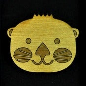 Image of Otter Wooden Brooch