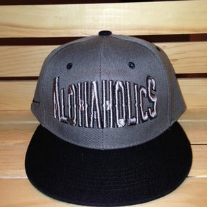 Image of Block SnapBack (Charcoal/Black)