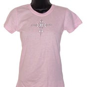 Image of Gal's Pink Tribal Cross Babydoll