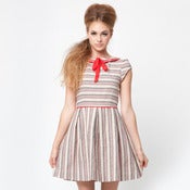 Image of matilda dress - red piping