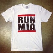Image of Mens White RUN MIA Tee