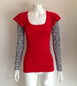 Image of L.S. Frill Top, Red Spotty