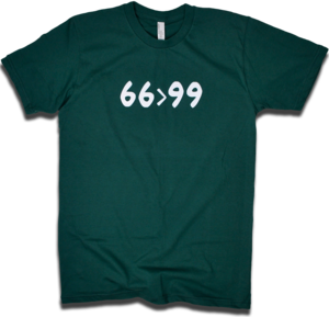 Image of Mario Lemieux "66>99" tee by Dave Dameshek & Backpage Press