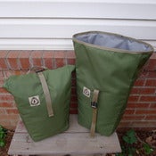 Image of Cordura Roll-Top Panniers, Olive Green