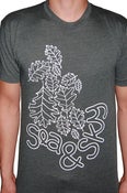 Image of Leaf Tee (Forest Green Heather)