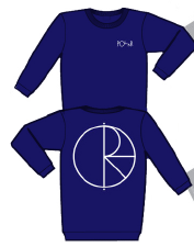 Image of Polar "classic stroke logo" Long sleeve navy