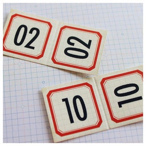 Image of Number Label Flaps