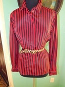 Image of "Chic Red Stripes" Blouse