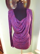 Image of "Plunge Me" Purple Blouse