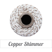 Image of Copper Shimmer - Copper Metallic & Natural Baker's Twine