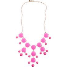 Image of Crew Bubble Statement Necklace:: Hot Pink