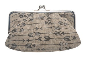 Image of Sophie Clutch: Arrow Linen 