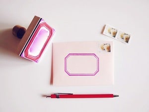 Image of Classic Border Rubber Stamp
