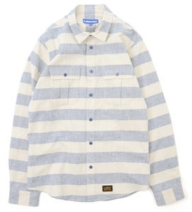 Image of LAFAYETTE WASHED MILITARY SHIRT BORDER