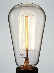 Image of PEAR SHAPE | squirrel cage filament lightbulb | 40W & 60W