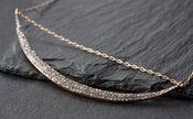 Image of Pave Diamond Arc Necklace