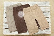 Image of Newborn Knitted Pants - THREE Colors - Cream, Chocolate & Natural