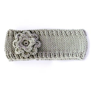 Image of Flower headband in grey