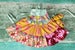 Image of Fuchsia Blooms Tiered Twirly Dress