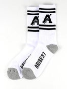 Image of Thunder Socks- White/Black