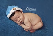 Image of Folded Button Brim Beanie