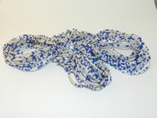 Image of White and Blue Single Strand Glass Bead